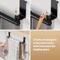 Premium Stainless Steel Over-the-Cabinet Door Towel Rack  High-Quality Space Saver for Kitchen & Bathroom. 