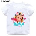 Kawaii Like Nastya Love Cat Graphic Cartoon Kids T-Shirts Funny Girls Clothes Baby Boys T shirt Summer Children Tops,ooo5483. 