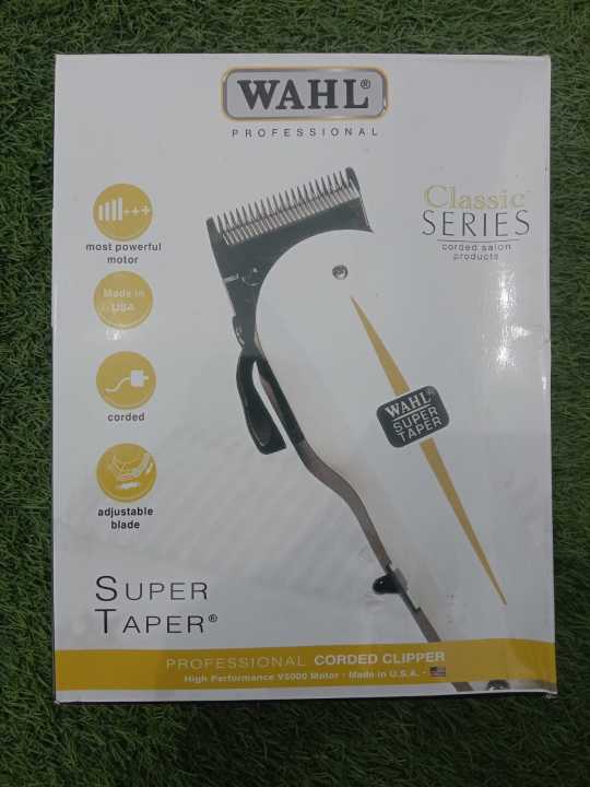 Wahl Professional Super Taper Hair Clipper with Full Power and V5000 Electromagnetic Motor for Professional Barbers and Stylists