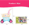 Hot Sale Kids Role Play Toy Wooden Shopping Cart Supermarket Cheap Shopping Trolley. 