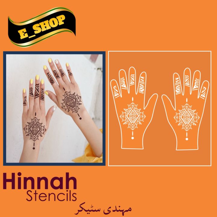 Mehndi stickers Mehndi designs Mehndi stencils Mehndi Tattoo
