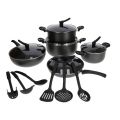 Chef Non-Stick Stylish Kitchen Set / Cookware Set With Combine Lid - Maroon 16 pcs. 
