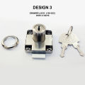 Drawer Lock Furniture Desk Cabinet Lock With 2 Keys. 