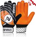 NARZ Goalkeeper Gloves Green, Blue,  Red High Quality  Non-slip Wear Resistant Latex Material  Latex Soccer Gloves Sportout Goalie Football Goalkeeping Gloves Wrist Protection For Kids Youth and Adult. 