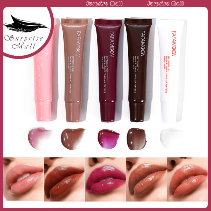 Lip Stain Lip Tint Lip Gloss, Peptide Lip Tint, Water Light Lip Plumping Moisturizing Non-Stick Glass Lip Gloss, Lip Stains - Long Lasting, Delicate, Smooth, Lip Gloss - Lip Tint - Mirror, Velvet, Gloss, - Lip Make Up Cosmetic Lipsticks Liquid Lipsticks
