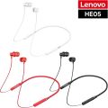 Lenovo HE05X II Bluetooth Neckband – Wireless Stereo Earphones with Mic & IPX5 Waterproof Rating. 