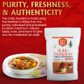 SRV Spices Lal Teekhat Chilli Powder| Mixture of Four Chillis (Lavangi Chilli, Kashmiri Chilli, Sankeshwari Chilli, Byadgi Chilli)| Red & Spicy| (100gram, Pack of 3). 