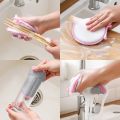Double Sides Dishwashing Sponge Pan Pot Dish Bowl Cleaning Sponge Pad Household Kitchen Accessories Geschirr Schwamm Decontamination Oily Magic Absorption Pad. 