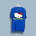Hello Kitty Printed Cotton Halfsleeves Oneck Tshirt For Women. 