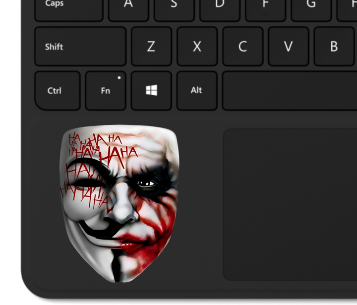 Joker Mask Sticker, Peel and Stick, HD Print and Laminated Vinyl Sticker Waterproof Stickers, Bike Stickers, Car Stickers, Mobile Sticker, Home Decoration Stickers, Scratch Protection Sticker by Sticker Studio