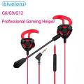 Professional G6/G9/G12 Gaming Earphones Wired In-ear Gaming Headset Real Stereo with Mic For Xiaomi Huawei Lenovo For PUBG CODM. 