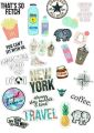 Colorful A4 size Uncut Aesthetic Sticker Multicolor | Stickers for Fridges | Stickers for Laptops | Stickers for Mobile | Uncut Stickers | Custom Stickers also available .. 