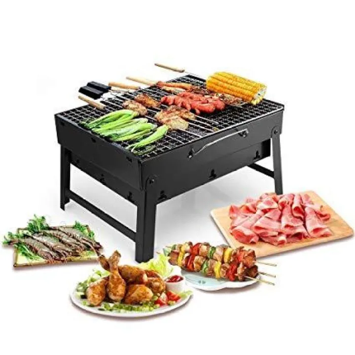 Portable%20Outdoor%20Camping%20Folding%20Bbq%20Grill%20-%20Black%20-%20Image%204