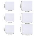 6 Pcs- Value Pack - 2 Size Mini Canvas Boards (3 pcs 6x6 Inches + 3 Pcs 8x8 Inches). 