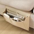 Bedside Storage Bag Pouch Bed Desk Bag Sofa TV Hanging Caddy Couch Storage Organizer Bed Holder Pockets 1pc Felt. 