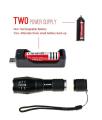 High-Intensity Zacro 1000 Lumen T6 LED Flashlight – Premium Metal Torch, Water-Resistant & Super Strong Telescopic Zoom, 5 Lighting Modes, Tactical Design for Camping, Hiking, Emergencies & Outdoor Adventures – Dual Powered Rechargeable 18650/ AAA battery. 