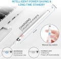 DIGDAN Active Stylus Pen Pencil 2nd Gen, Rechargeable 1.0mm Fine Point Compatible Aple iPad_ Pro(2018-2022) with Palm Rejection iPad_ 8th/7th/6th, Pro 12.9 4th/3rd Gen, Air 4th/3rd, Mini 5th, Pro 11 High Precision Drawing Pen White. 