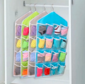 16 Pockets  15:27 Size Wall Wardrobe Hanging Organizer Socks Underwear Sundries Sorting Storage Bags Space Saver Wardrobe Organizer Bag. 