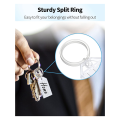 100 Pieces Key Tags 2 Inch Plastic Key Chain Tags with Ruled Blank Transparent Covers and Item Identifiers Easy Install Easy to Use. 