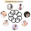 【HOT】 30/50/100Pcs Hair Tie Girls With Black Hair Tie High Elastic Rubber Band For Women Men Thin Hair Tie Hair Accessories Hair Ties. 