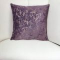16x16 Geometric Glitter Velvet Cushion Cover with Silk Back and Side Zipper for Sofa Decor. 