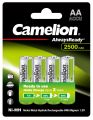 Camelion rechargeable batteries AA 4 Batteries - 2500 mAh. 