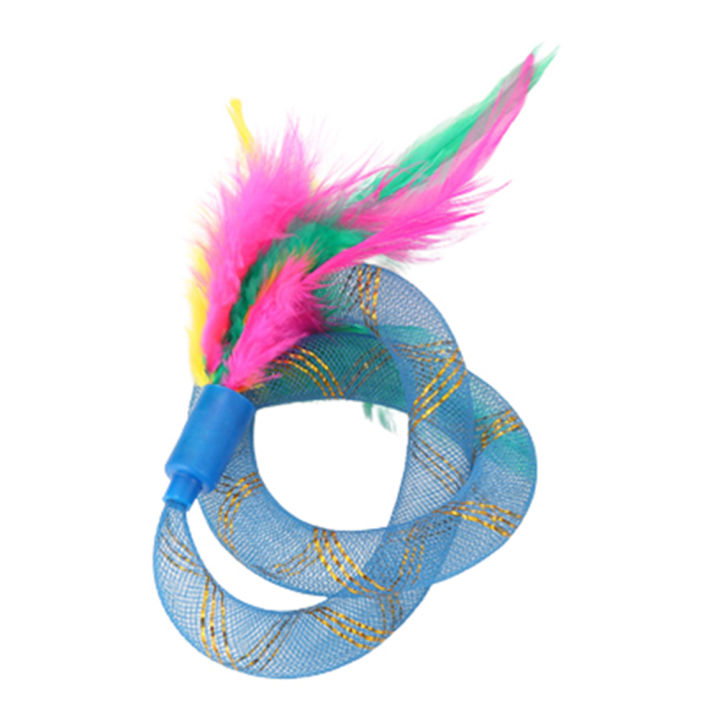 Pet Cats Kitten Funny Feather Spring Interactive Bite-resistant Playing Chew Toy
