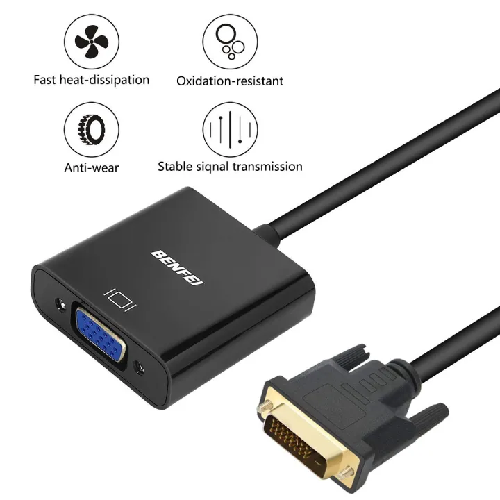 Benfei%20Active%20DVI-D%20to%20VGA%20Adapter,%201080p%20Active%20DVI-D%20to%20VGA%20Adapter%20Converter%2024+1%20Male%20to%20Female%20Supporting%2060Hz%20and%203D%20for%20DVI%20systems%20to%20connect%20to%20VGA%20displays%20-%20Image%204