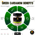 Premium Organic Green Cardamom (Choti Elaichi) – 100% Pure Sabaz Elaichi – 40g (Hand-Selected & Filtered). 