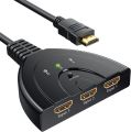 HDMI Switch 4K, VILCOME 3 Port HDMI Switcher 3x1 HDMI Splitter Hub 3 in 1 Out with Pigtail Cable Supports 4K 3D HD 1080P for Xbox PS4 Roku HDTV A R1726 SPPLIT. 