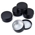 10Packs Empty Jars Round Aluminum Tin Cans Screw Top Metal Steel Tins Lip Balm Tins Box Cosmetic Containers. 
