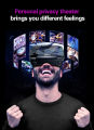 VRG Pro 3D VR Glasses Virtual Reality Full Screen Visual Wide-Angle VR Glasses For 5 To 7 Inch Smartphone Eyeglasses Devices with wear-resisting property. 