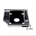 12.7mm Kit 9.5mm Kit For Laptop Hard Drive Caddy Second HDD Caddy Kit Laptop CD Room Hard Drive CD/DVD Drive Slot For SSD And HDD Hard Drive 9.5mm HDD Kit Case 12.5mm HDD Kit CD Room Case. 