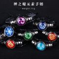 Genshin Impact Vision Luminous Bracelet God's Eye Elemental Power Trend Personality Jewelry Birthday Gift Handmade. 