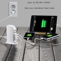 30W 5 USB Multi-Port Plug Charger Desktop HUB Charging  Station Power Adapter. 
