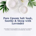 Dr Teal's Epsom Salt Soaking Solution, Soothe & Sleep, Lavender, 500 grams. 