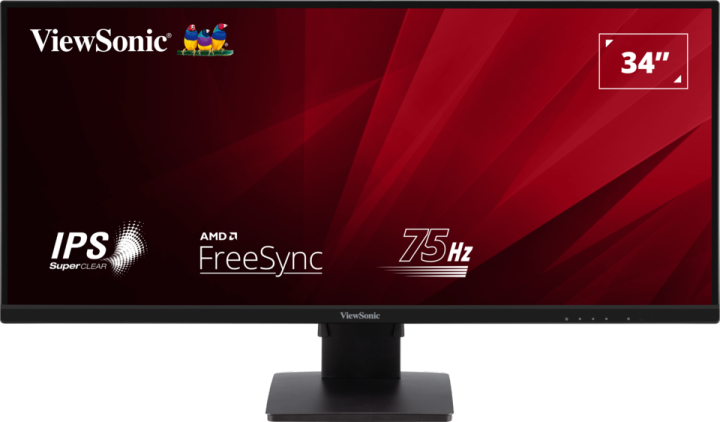 ViewSonic VA3456-MHDJ 34 Inch 21:9 UltraWide WQHD 1440p Frameless IPS with Ergonomics Design HDMI and DisplayPort Inputs Monitor
