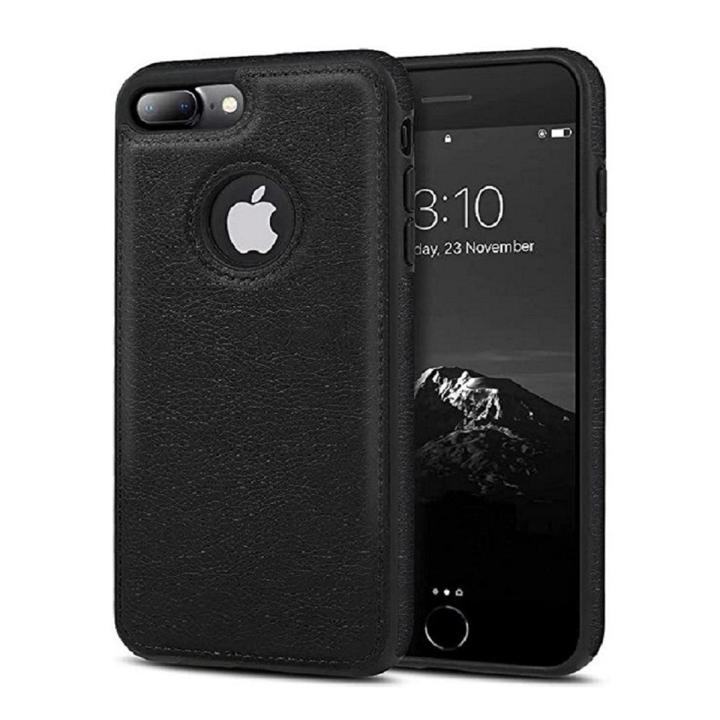 Leather Logo Cut Back Case For Apple IPhone 7 Plus / IPhone 8 Plus