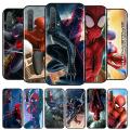 superhero black spiderman For OPPO Reno 6 5 4 Lite 3 Pro SE A 10X Zoom 2 Z F ACE 5G Silicone black soft Phone Case. 