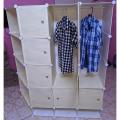 Plastic Wardrobe Plastic Cabinet Plastic Almari 12 door with corners and shoerack. 