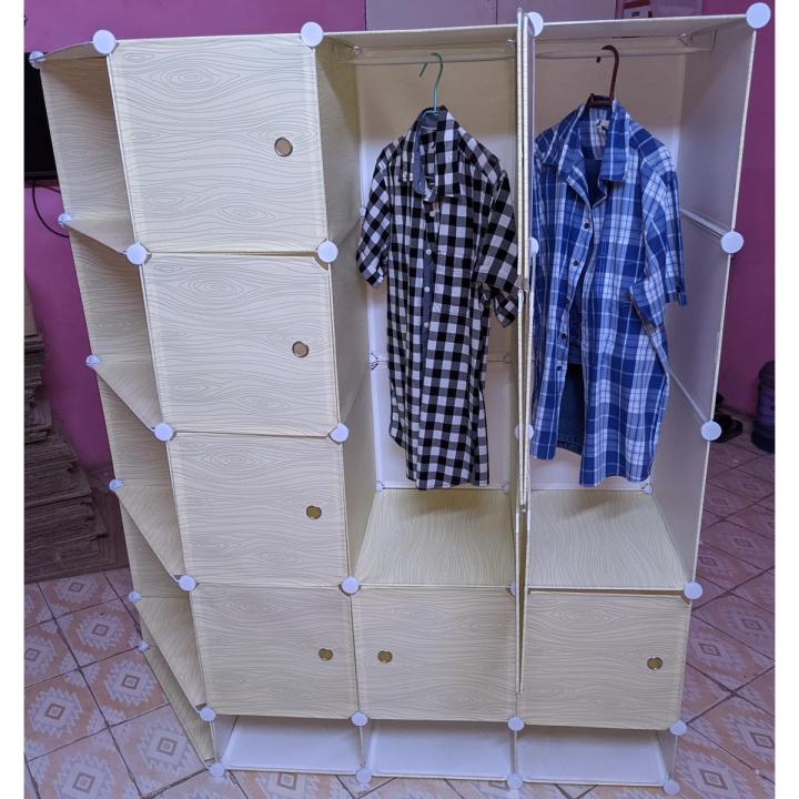 Plastic Wardrobe Plastic Cabinet Plastic Almari 12 door with corners and shoerack