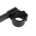 Black Universal CNC Clip On Handle 7/8" Handlebars High Quality Handle Bar CNC Universal For Most Café Racer Motorcycle Street Sport Bike YBR, Suzuki, Honda ETC Black. 