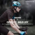 Vidonn F1( Grey )Titanium Open-Ear Headphones (Bone Conduction Technology), Wireless with Bluetooth and Mic for Running Cycling Hiking. 