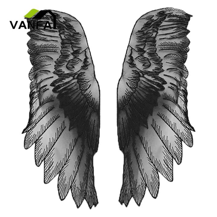 Embroidery Patches Elegant Wings Embroidery DIY Patches Sewing Trimmings
