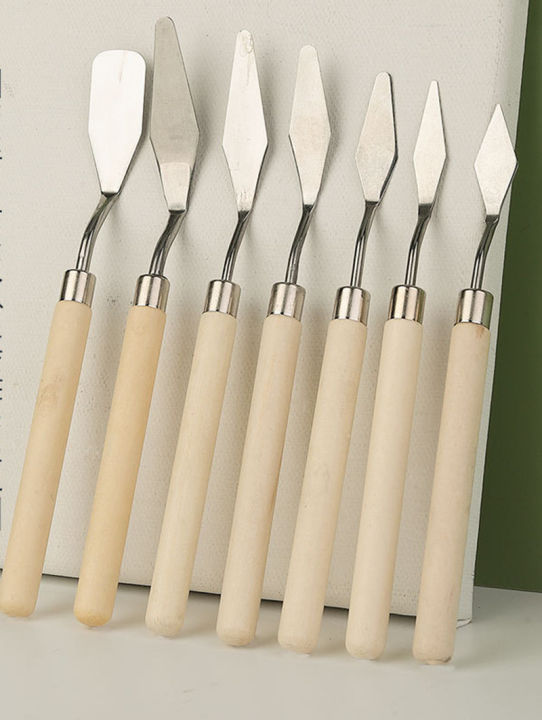 Pack of 7 pieces/set of art tools palette oil mixing paint scraper