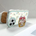 Jizetin for Huawei Nova 3i Back Cover + Free Pop Socket Flower Basket Bunny Soft Wavy Shape TPU Phone Case For Girls Boys. 