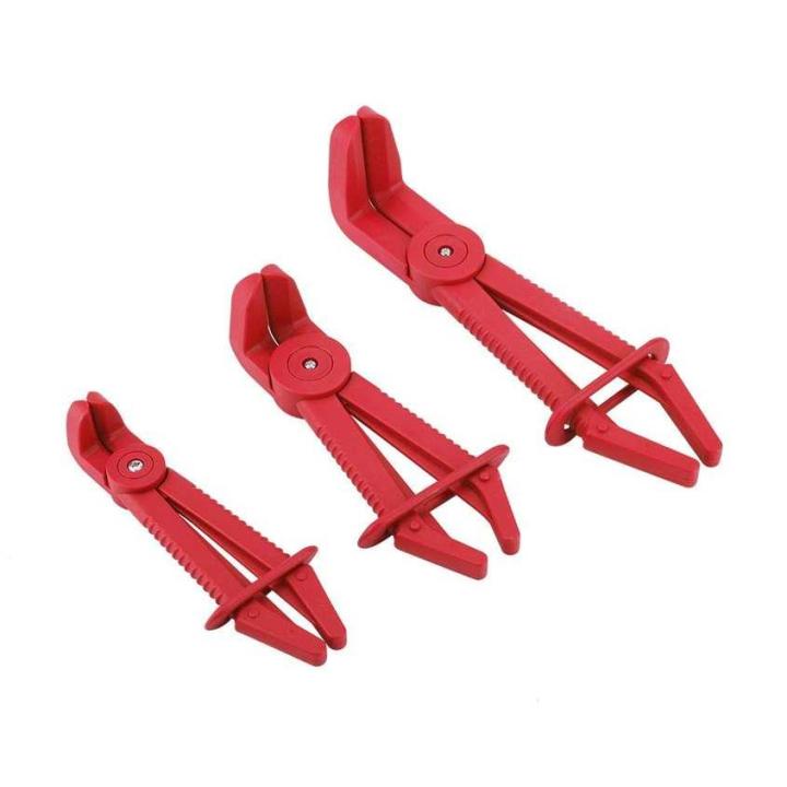 3Pcs/Lot Plastic Flexible Hose Clamp Tool Set Brake Fuel Water Line Clamps Plier Kit