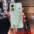 Casing Vivo y02s 5G 2022 back cover phone case softcase liquid silicone protector smooth protective bumper cover new design Clover bracelet for girl ddsyc02. 