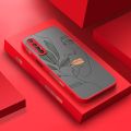 For OPPO Reno 3 Pro 4G Reno 3 Pro 5G Case With Simple artistic face Frosted Transparent Hard Casing soft Side Edge Square Silicone Cases Full Back Cover Camera New Design Phone Case Shockproof Protection Case. 