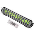 Luminous Car Temporary Parking Card Auto Parking Stickers Accessories Phone Number Hidden Stop Sign Card Plate Car Aromatherapy. 